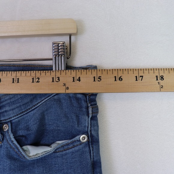 BANANA REPUBLIC Blue Mid Rise Skinny Premium Denim Jeans 29 - Picture 6 of 9